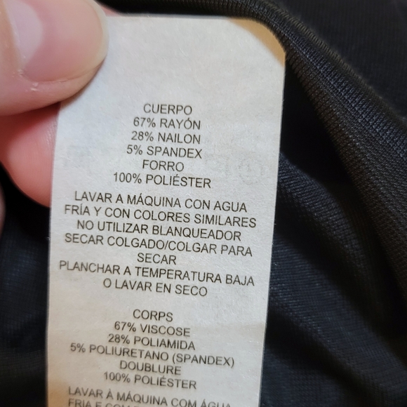 Like New Armani Exchange Little Black Dress Mini Sleeveless Size Small - Picture 6 of 7